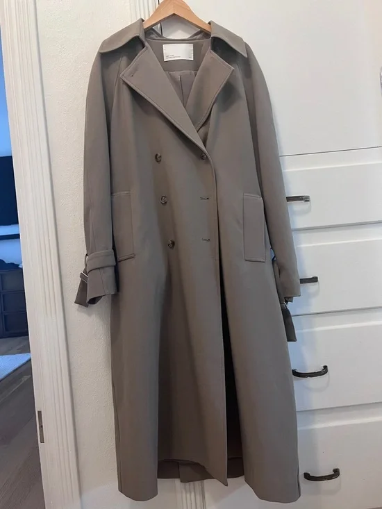 OAK + FORT Brindle Oversized Trench Coat - Picture 2 of 9